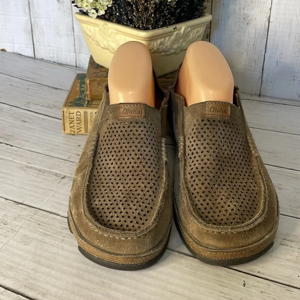Unisex Olukai Moloa Kohana Drop-in Heel Loafer